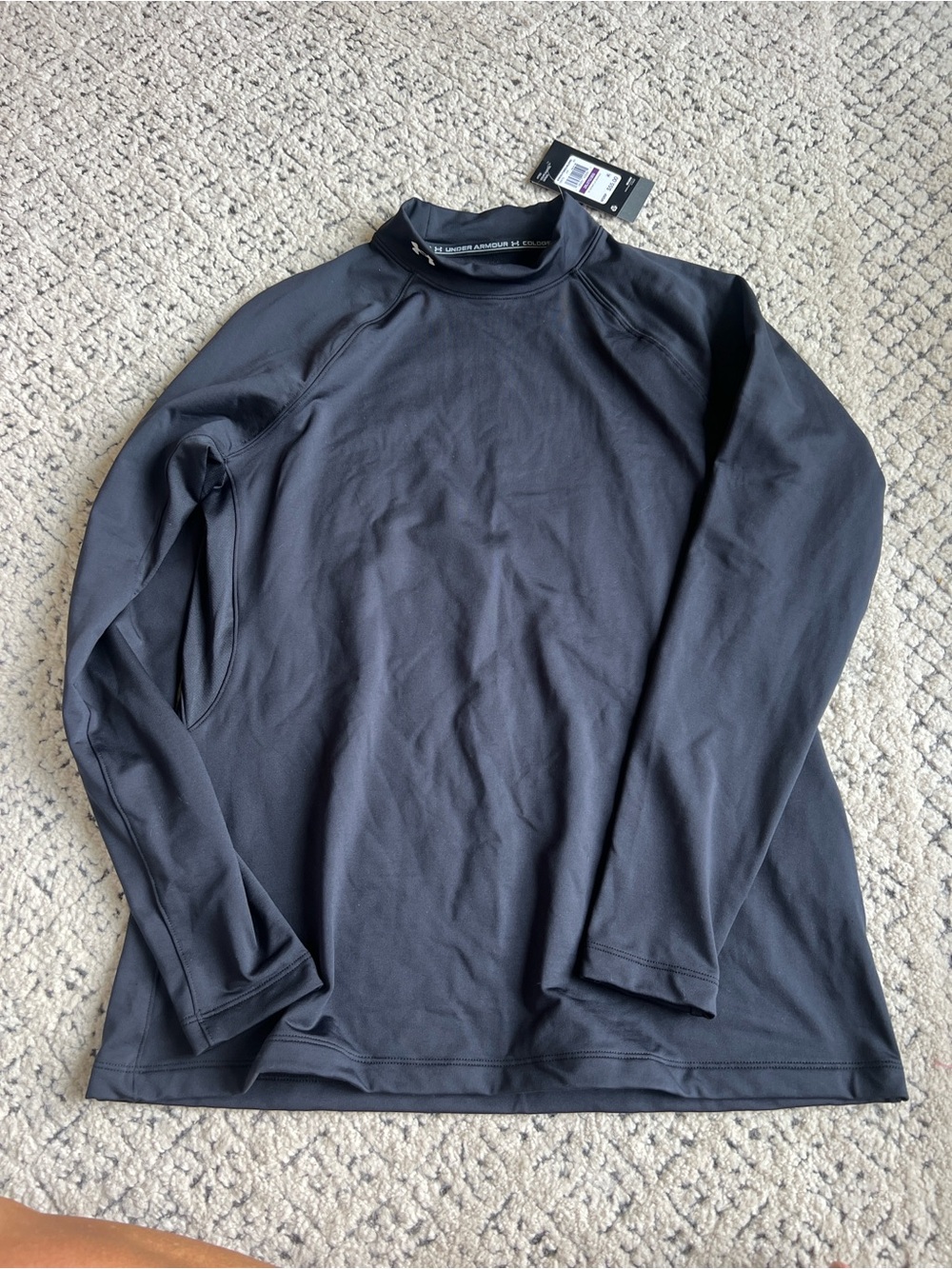 Under Armour Black Women's Fitted Mockneck Performance Top